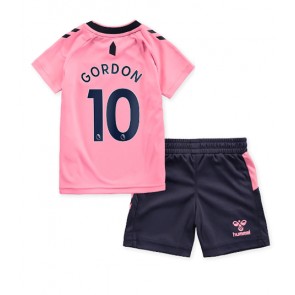 Everton Anthony Gordon #10 kläder Barn 2022-23 Bortatröja Kortärmad (+ korta byxor)
